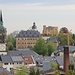 "Die Dächer von Frauenstein" mit Stadtkirche, Schloss und Burgruine