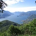 salendo verso il Rifugio Menaggio  : panorama sul Lago di Como