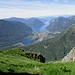 salendo verso il Monte Grona :  panorama sul Lago di Piano e sul Lago di Lugano