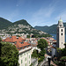 Lugano vom Bahnhof beim Umsteigen