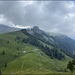 Blick vom Güpfi zur Alp Hüttstet und zum Horn, welches wir gleich im Anschluss besuchen