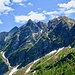 Ausblick im oberen Teil des Aufstiegs zur Capanna Alzasca und zum Lago Alzasca.
