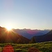 Sonnenaufgang auf der Capanna Alzasca.