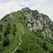 1° Corno : vista sul Monte Barro