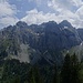 auf dem Fedensattel eröffnet sich der Blick zur Mürtschen-Westwand