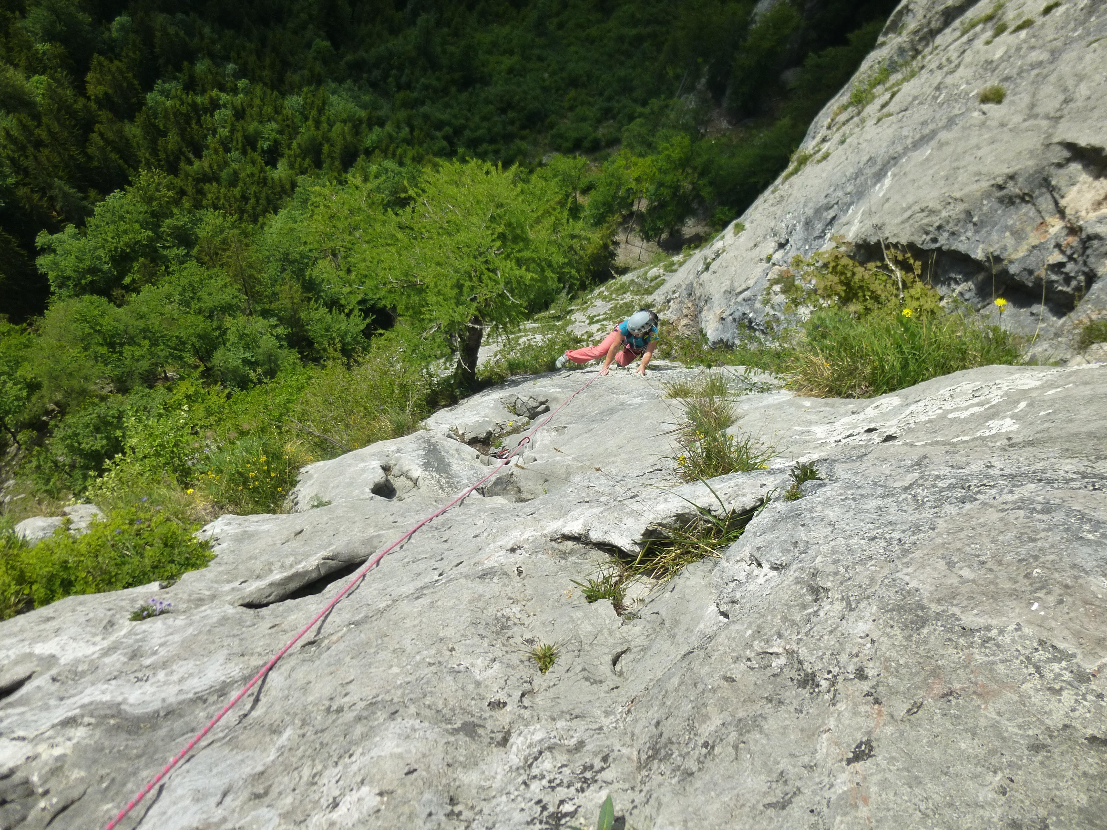 Klettertour Bahnstrecke ins Abstellgleis und Grastöterdiagonale - Fotos