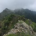 La cresta dalla Cima del Vallé