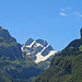 bei der Abfahrt von Brülisau nach Appenzell noch ein letzer Blick zum Alpstein, mit Altmann