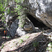 Eine Naturhöhle unterhalb der Hürleni.