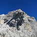 Bild von früher, gleiche Stelle bergwärts. Der Aufschwung, meine mentale Schlüsselstelle. Schmal, brüchig, viel Luft nach allen Richtungen. (Das Bild wird den tatsächlichen Verhältnissen kaum gerecht.)