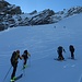 sulla vedretta la neve è bella dura e faccio fatica pure con i coltelli...