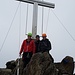 Obligatorisches Gipfelfoto Wildspitze 3770m, links Tourengänger Starranger