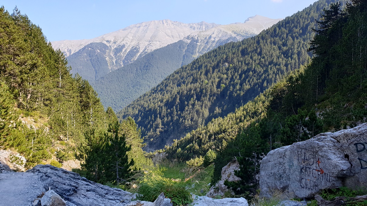 Erster Blick auf das Olymp Massiv! Fotos