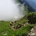 wir entfliehen der anrückenden Wolkenbank