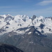 Monte Rosa, Strahlhorn, Rimpfischhorn und Allalinhorn