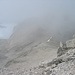 Biwakschachtel, noch im Nebel