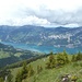 Immer wieder dunkle Wolken über dem Toggenburg die sich auch immer wieder entleerten. <br />Blick nach Obstalden, dort hin geht es anschliessend weiter