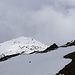 Kurze Aufhellung am verschneiten Faltschonhorn mit dem wenig steilen Nordostgrat