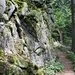 Auf dem Weg zum Gipfel der Immelsbacherhöhe kommt man noch an einigen kleinen Felsen vorbei, wie diesem, den ich in meiner Liste der vier Felsen gar nicht mitgezählt habe.