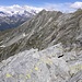 Panorama di vetta verso Pizzo Pioltone e Trittico del Sempione. 