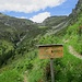 bivio tra l'Alpe Mognora / Corte di Fondo e la Capanna Borgna