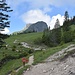 Unterwegs ein Blick zurück zum Aggenstein.