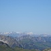 Blick in die Schweiz. Links der Westgipfel der Scesaplana, am Horizont der weiße Kegel des Tödi
