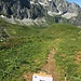 Blick zurück. Der neue Weg verläuft links ausserhalb vom Bild. Hinten ist ein Teil der neuen Linienführung zu erkennen.