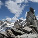 Rotstock 2950m Pizzo Centrale 2999 m, vom Gloggentürmli 2690 m
