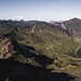 Ausblick von der Löffelspitze zu den letzten Gipfeln des Walserkamms