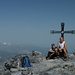 Fränzi und ich am Gipfel, wir hatten das Schärhorn für uns alleine!!! 