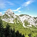Oben gute Aussicht zu Steinkarspitze, Wechselkopf, Rappenklammspitze