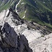 Blick vom Gipfel ins Amatschonjoch