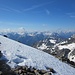 Blickrichtung Süden, ganz rechts im Bild Bernina