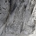 Der nächste Abschnitt: Zoom zur Felswand zwischen Niedersessel und Hochsessel. Auf's Bild klicken, dann werden die Markierungen sichtbar.
