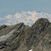 Detail: Monte Rosa über der Bocchetta di Mogna