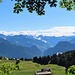 Beim Aufstieg Richtung Alp Maton der Blick in das Prättigau