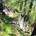 Ancien bisse Ahorubach-Leidbach. Mur de soutènement.