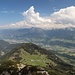 Inntal ostwärts, unten die Walder Alm