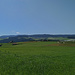 Nur aus der Nähe ist der Churzenberg horizontbildend, wie hier vom Ortsrand von Grosshöchstetten aus. (01.06.2020)
