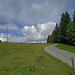 Unspektakulärer, aber reizvoller Strassenpass bei Ober Mueshüttli (1052 m), nördlich des Chapf. (21.06.2020)
