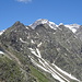 Le cime più alte del M.Rosa (Gnifetti, Dufour, Nordend) dietro la cresta dal Corno di Faller alla Punta Grober.