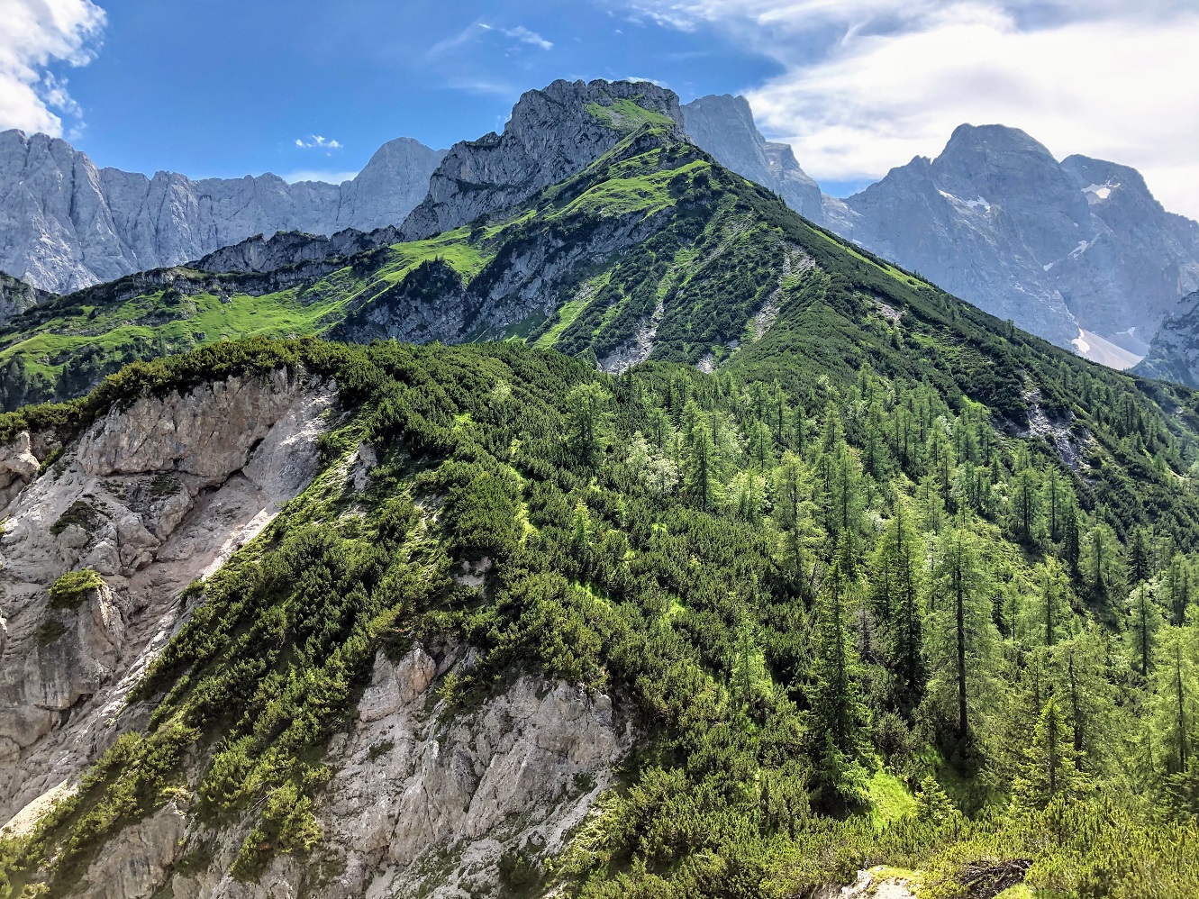 Blick zum Torkopf, der Übergang ist wohl stark...