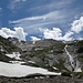 schöne Wasserfälle unterhalb des Gletscher