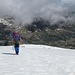 Aufstieg über den Gletscher 