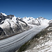 Aletschgletscher, Aletschhorn (4194m), Mittagshorn (3895m) Abni Flus (3961m), Gletscherhorn (3983m) Jungfaru (4158m) Mönch (4110m) vom Strahgrat.<br /><br />