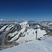 auf dem Gipfel des Aletschhorn, 4193m - was für ein Rundblick!