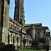 La Basilica di Saint-Sernin con la magnifica torre campananria ottagonale.