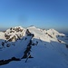 Visuale mattutina dalla Punta Cadini verso il gruppo San Matteo-Pedranzini-Dosegù-Tresero