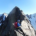 Tratti di roccia prima della vetta di Rocca S. Caterina